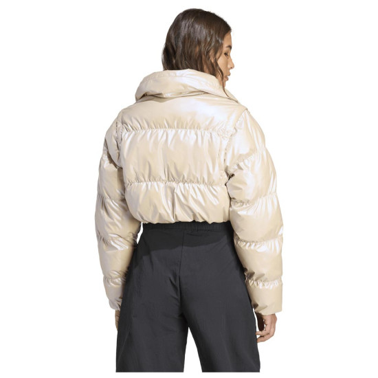 Adidas Γυναικείο μπουφάν Essentials Glossy 2in1 Cropped Puffer Jacket